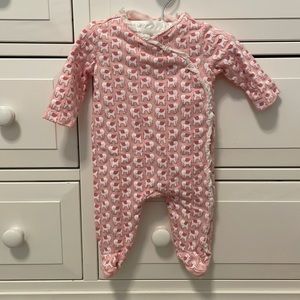 0-3 mos Janie and Jack Elephant print onesie